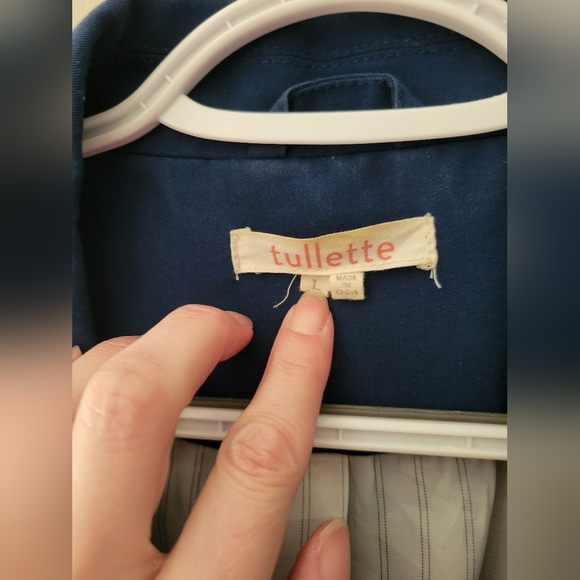 Blue oversized blazer jacket - Picture 4 of 11